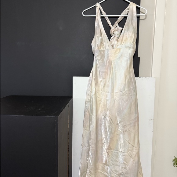 Zara Dresses & Skirts - White/iridescent halter dress